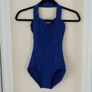 Royal blue dance leotard